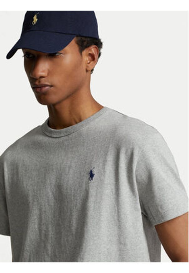 Polo Ralph Lauren T-Shirt Classics 710811284004 Szary Regular Fit. Typ kołnierza: polo. Kolor: szary. Materiał: bawełna