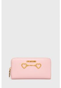 Love Moschino portfel damski kolor różowy. Kolor: różowy