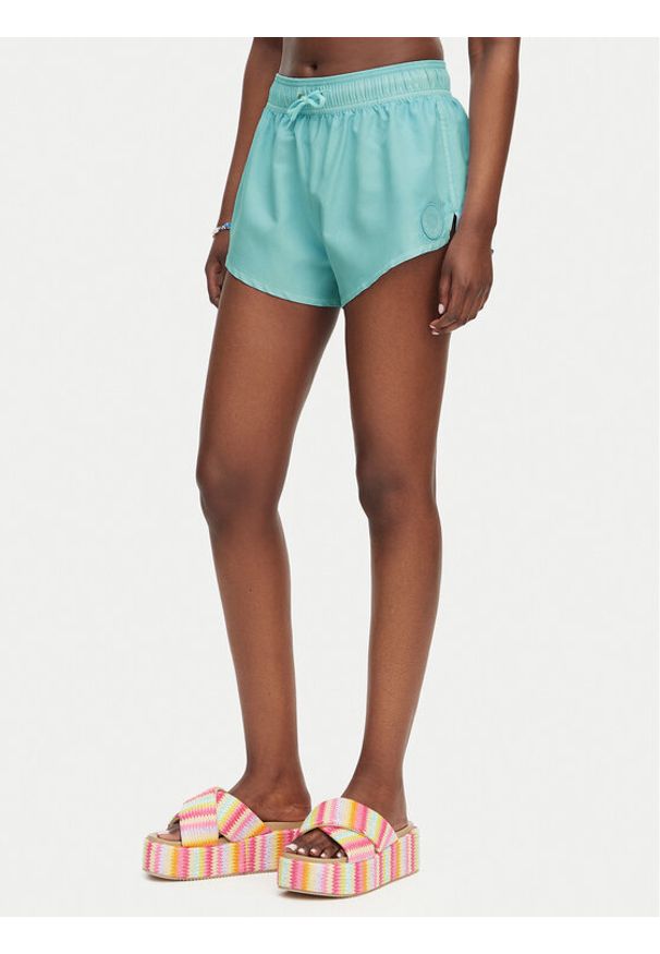 Roxy Szorty sportowe No Bad Waves ERJBS03324 Niebieski Regular Fit. Kolor: niebieski. Materiał: syntetyk