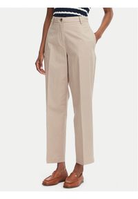 TOMMY HILFIGER - Tommy Hilfiger Chinosy WW0WW52817 Beżowy Slim Fit. Kolor: beżowy. Materiał: syntetyk #1