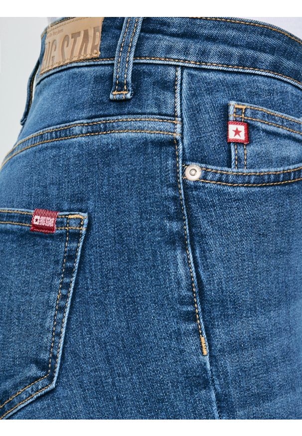 Big-Star - Jeansy damskie z wysokim stanem niebieskie Katrina High Waist 470. Stan: podwyższony. Kolor: niebieski