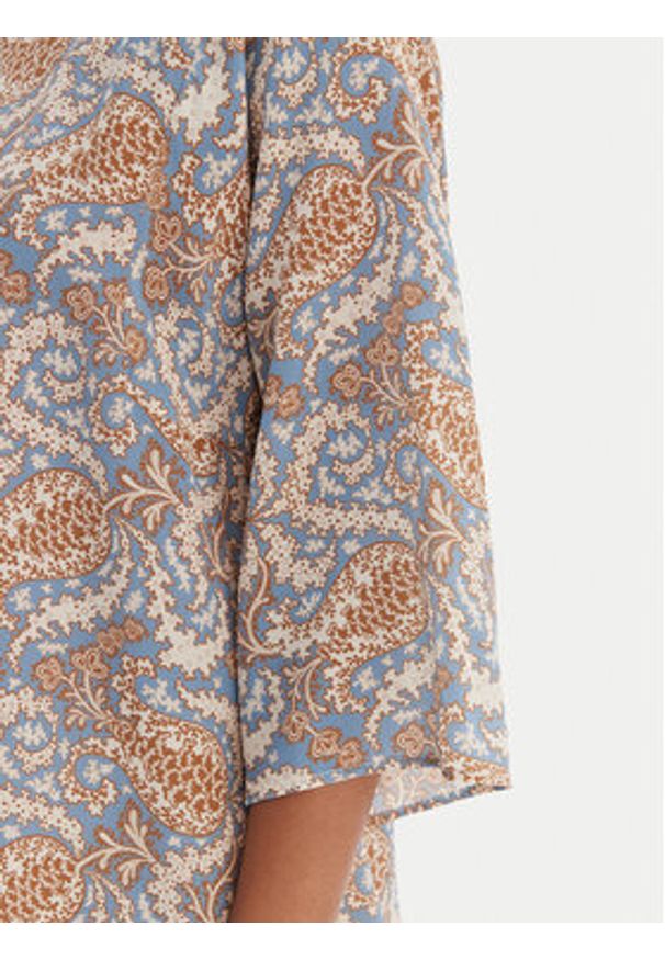 Weekend Max Mara Bluzka 2615111142 Niebieski Relaxed Fit. Kolor: niebieski. Materiał: jedwab