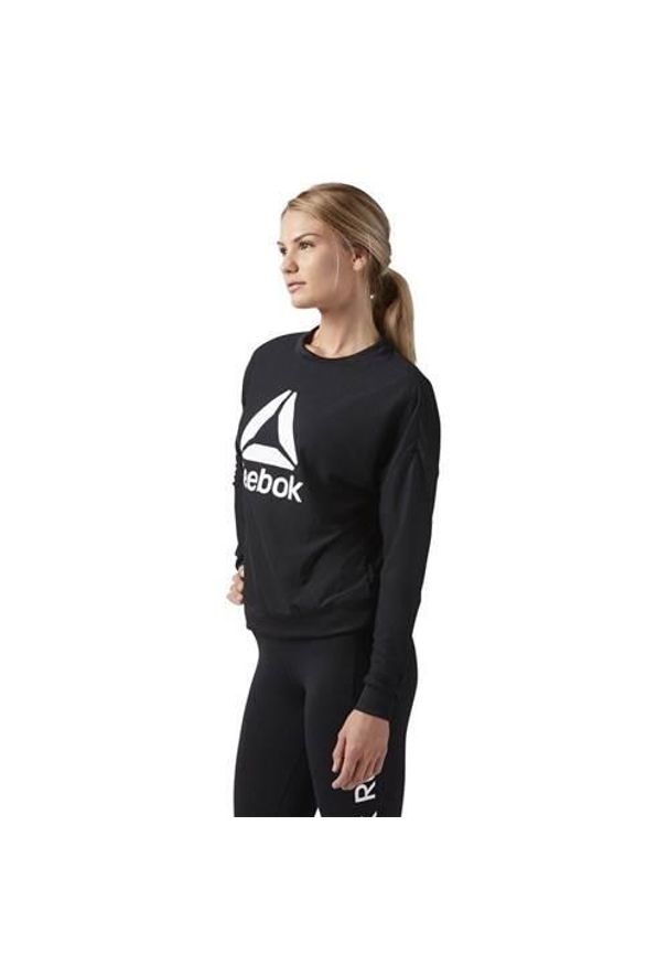 Bluza treningowa damska Reebok Workout Ready Activchill Crew Neck. Kolor: czarny