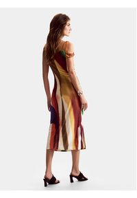 Desigual Sukienka letnia Paint Lacroix 26SWVK17 Kolorowy Slim Fit. Materiał: syntetyk. Wzór: kolorowy. Sezon: lato #3