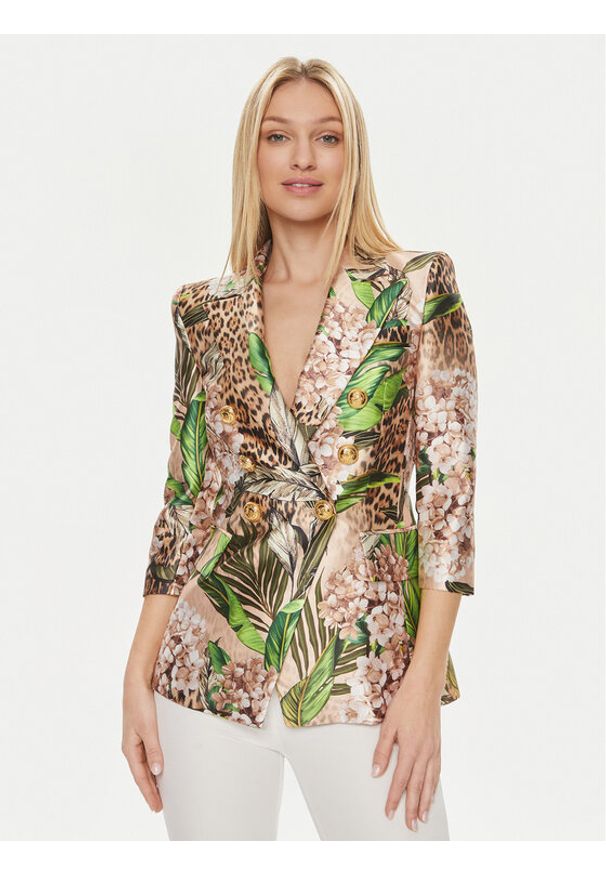 Babylon Marynarka S00752 Kolorowy Regular Fit. Materiał: syntetyk. Wzór: kolorowy