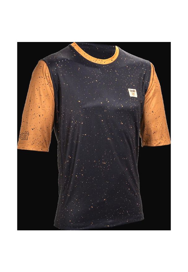 LEATT - Koszulka rowerowa męska Leatt Jersey MTB Enduro 3.0. Kolor: czerwony, wielokolorowy, brązowy. Materiał: jersey