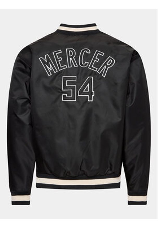 Mercer Amsterdam Kurtka bomber Unisex Re-Varsity MEAP231010 Czarny Regular Fit. Kolor: czarny. Materiał: syntetyk