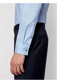 BOSS - Boss Koszula Isko 50449900 Błękitny Slim Fit. Kolor: niebieski. Materiał: bawełna #4
