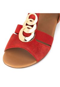 Go Soft Sandały WI23-BETTY-09 Czerwony. Kolor: czerwony. Materiał: materiał #7