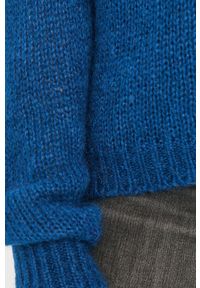 MAX&Co. - Sweter. Okazja: na co dzień. Kolor: niebieski. Materiał: wełna, dzianina, moher, akryl, poliamid, ze splotem. Długość rękawa: długi rękaw. Długość: długie. Wzór: gładki, ze splotem. Styl: casual #4