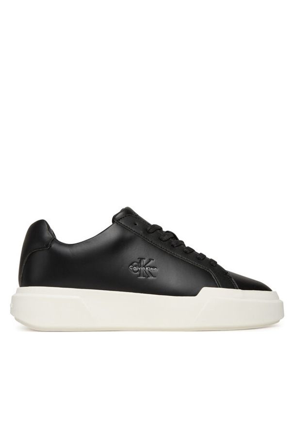Calvin Klein Sneakersy Chunky Cupsole Laceup Lth Wn YW0YW01947 Czarny. Kolor: czarny. Materiał: skóra
