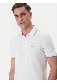 BOSS Polo Paddy 50469055 Beżowy Regular Fit. Typ kołnierza: polo. Kolor: beżowy. Materiał: bawełna #4