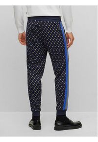 BOSS - Boss Spodnie dresowe 50486273 Granatowy Regular Fit. Kolor: niebieski. Materiał: bawełna, wiskoza #4