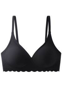 Intica - Bezszwowy biustonosz piankowy z elastycznego materiału Seita. Kolor: czarny. Materiał: materiał #1