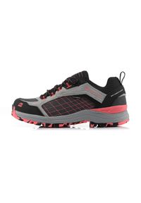 ALPINE PRO - Buty trekkingowe niskie Alpine Pro Lopre Vibram. Kolor: różowy. Materiał: welur, skóra