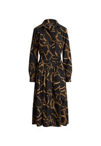 Lauren Ralph Lauren - LAUREN RALPH LAUREN Sukienka koszulowa 200P13730001 Czarny A-Line Fit. Kolor: czarny. Materiał: syntetyk. Typ sukienki: koszulowe #2