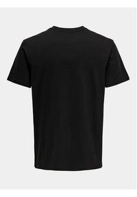 Only & Sons T-Shirt Lenny 22028593 Czarny Regular Fit. Kolor: czarny. Materiał: bawełna