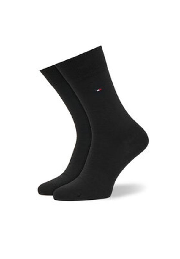 TOMMY HILFIGER - Tommy Hilfiger Skarpety długie 701235375 Czarny. Kolor: czarny. Materiał: materiał, bawełna