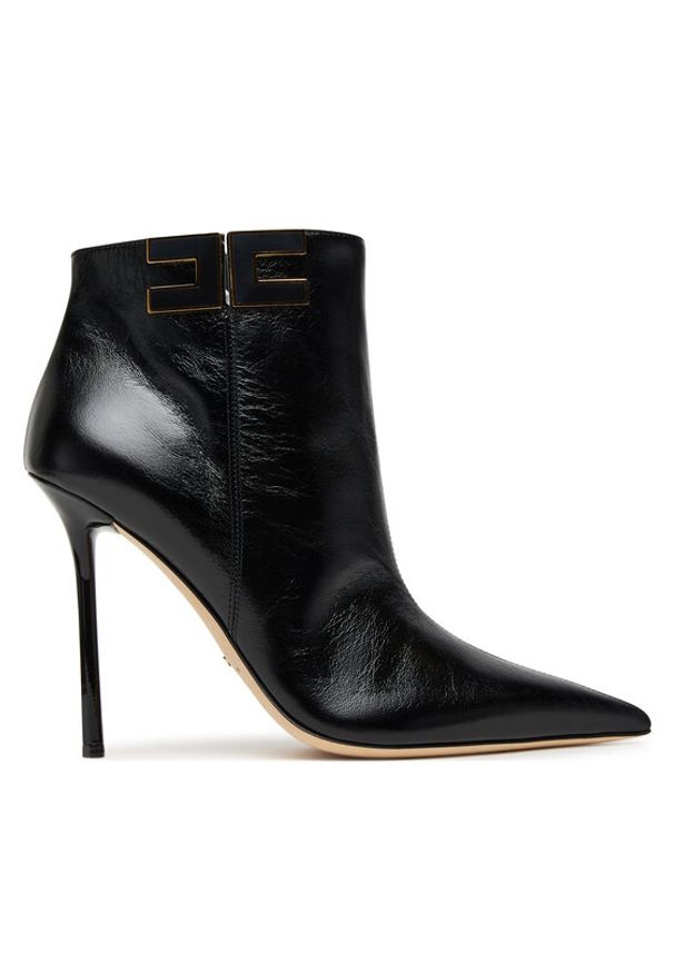 Elisabetta Franchi Botki SA-91B-57E2-V870 Czarny. Kolor: czarny. Materiał: skóra