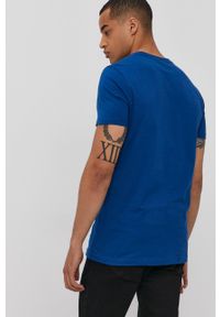 Lee Cooper - T-shirt. Okazja: na co dzień. Kolor: niebieski. Materiał: dzianina. Wzór: nadruk. Styl: casual #2