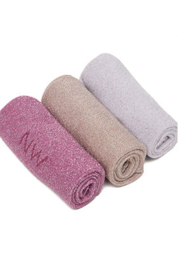 Nine West Skarpety długie CEO_AS_NW_02_Z_AW25 (3 PACK) Różowy. Kolor: różowy. Materiał: bawełna