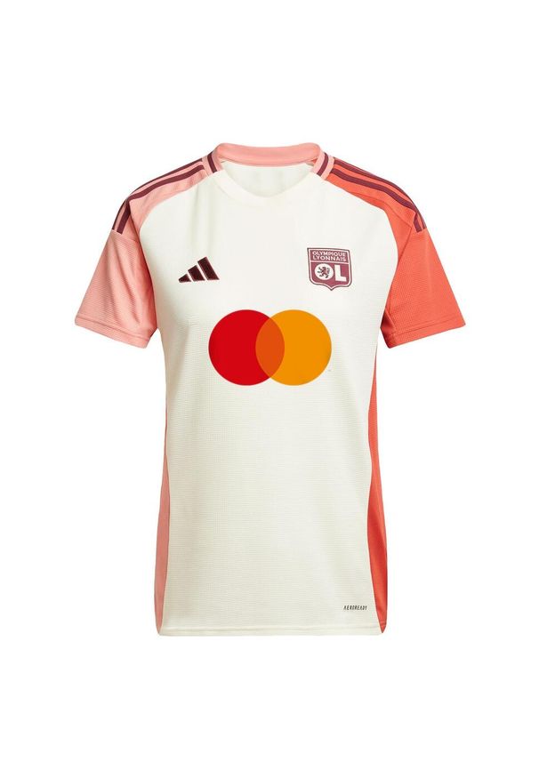 Adidas - Koszulka Olympique Lyonnais 24/25 Third. Kolor: biały. Materiał: materiał