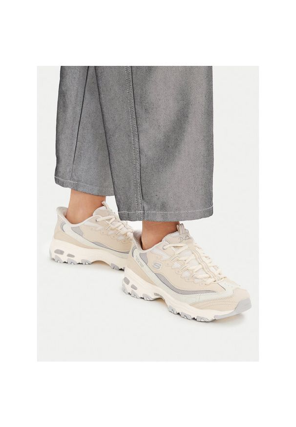 skechers - Sneakersy Skechers. Kolor: beżowy
