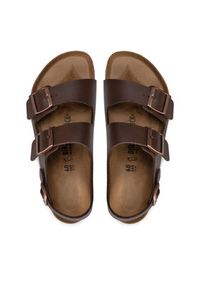 Birkenstock Sandały Milano 034701 Brązowy. Kolor: brązowy. Materiał: skóra #4