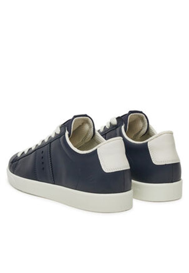 ecco - ECCO Sneakersy Street Lite 21280351284 Granatowy. Kolor: niebieski. Materiał: skóra