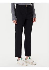 Marella Spodnie materiałowe Aletta 2523786014 Czarny Regular Fit. Kolor: czarny. Materiał: syntetyk