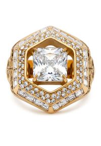 Guess Pierścionek JUBR06 187JW Złoty. Materiał: metalowe. Kolor: złoty #2