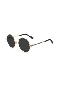 Jimmy Choo okulary przeciwsłoneczne Oriane damskie kolor czarny. Kształt: okrągłe. Kolor: czarny #6