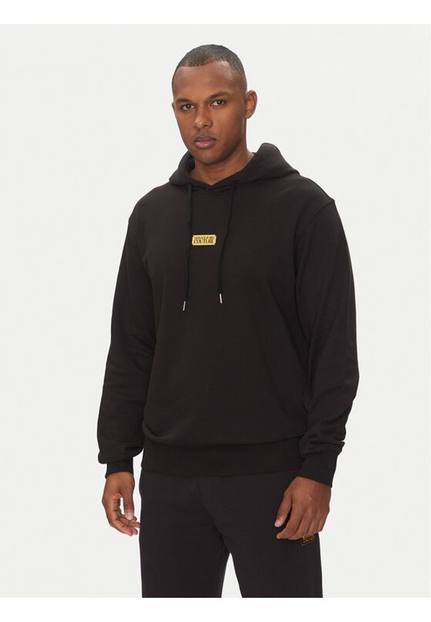 Versace Jeans Couture Bluza 78GAIT08 Czarny Regular Fit. Kolor: czarny. Materiał: bawełna