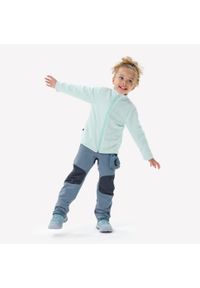 quechua - Spodnie softshell turystyczne dla dzieci Quechua MH900. Kolor: szary, niebieski, wielokolorowy. Materiał: softshell. Sezon: lato. Sport: turystyka piesza #2