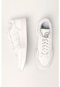 adidas Originals - Buty Supercourt. Nosek buta: okrągły. Zapięcie: sznurówki. Kolor: biały. Materiał: syntetyk, materiał, skóra. Szerokość cholewki: normalna #4