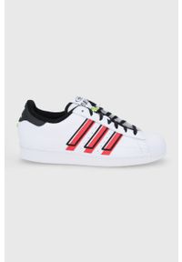 adidas Originals buty Superstar kolor biały. Nosek buta: okrągły. Zapięcie: sznurówki. Kolor: biały. Materiał: guma. Model: Adidas Superstar