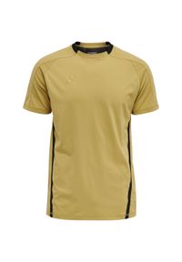 Koszulka do piłki nożnej dla dorosłych Hummel hm lCIMA. Kolor: beżowy, żółty, wielokolorowy, brązowy