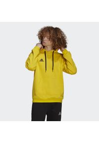 Bluza do piłki nożnej męska Adidas Entrada 22. Kolor: czarny, wielokolorowy, żółty. Materiał: poliester, bawełna