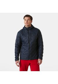 Wodoodporna kurtka z izolowanym kapturem Helly Hansen Lifaloft. Kolor: niebieski. Sport: narciarstwo