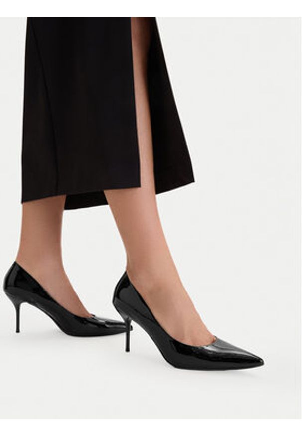 Gino Rossi - GINO ROSSI Szpilki CEO-V710-03 Czarny. Kolor: czarny. Materiał: syntetyk, skóra. Obcas: na szpilce