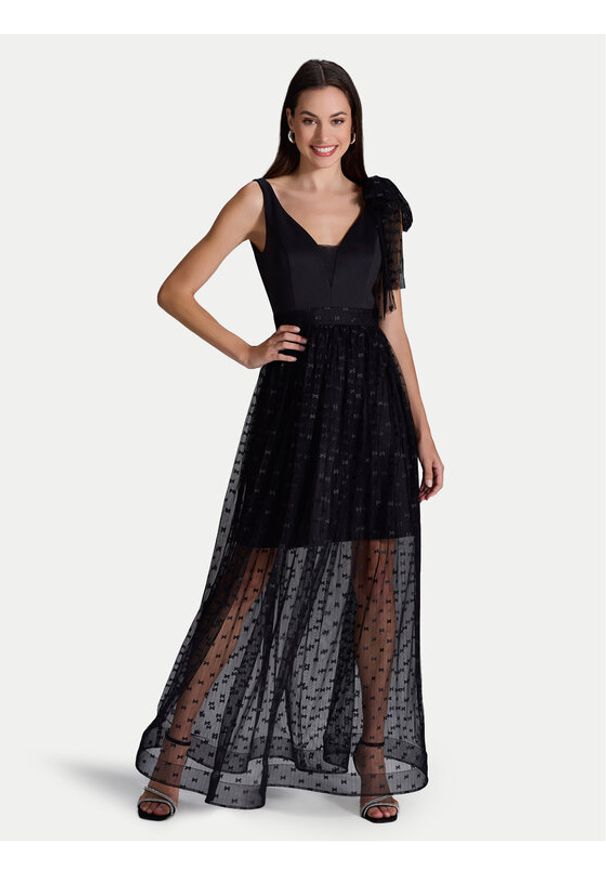 Swing Sukienka wieczorowa 5AI04600 Czarny Regular Fit. Kolor: czarny. Materiał: syntetyk. Styl: wizytowy