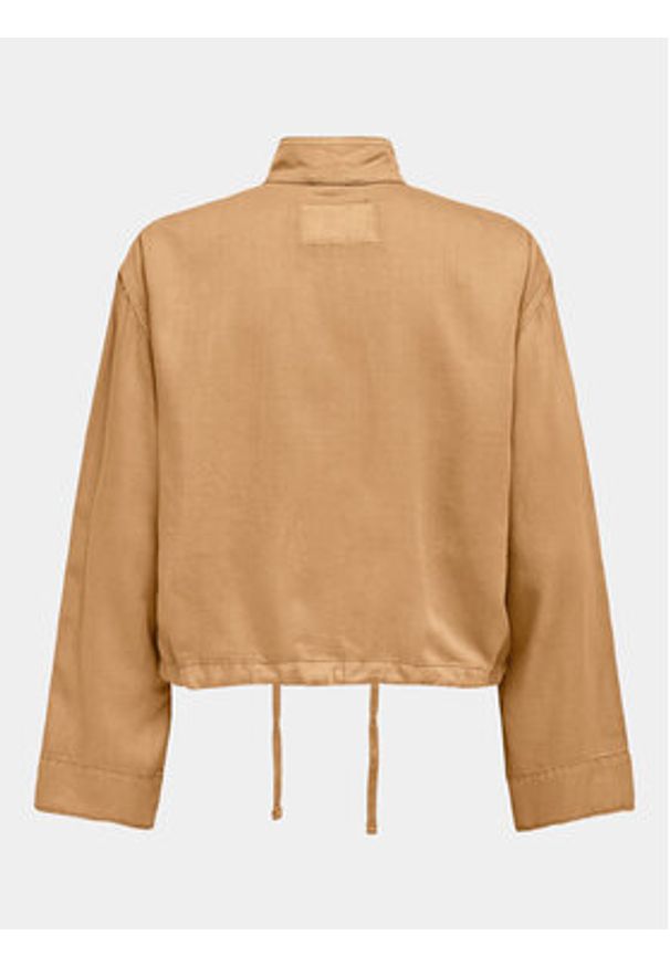 only - ONLY Kurtka przejściowa Kenya 15308202 Brązowy Regular Fit. Kolor: brązowy. Materiał: lyocell