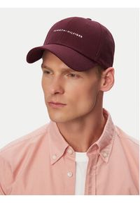 TOMMY HILFIGER - Tommy Hilfiger Czapka z daszkiem Th Foundation Hct 6 Panel Cap AM0AM14045 Bordowy. Kolor: czerwony. Materiał: bawełna #2