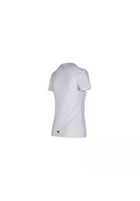 Koszulka do tenisa z krótkim rekawem damska Diadora L. SS T-SHIRT optical white. Kolor: biały. Długość rękawa: krótki rękaw. Długość: krótkie. Sport: tenis