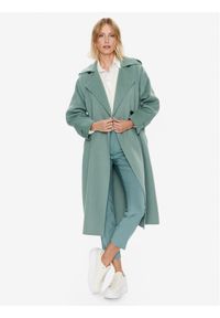 Płaszcz wełniany Weekend Max Mara. Kolor: zielony. Materiał: wełna #1