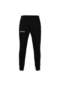 LEGEA - Spodnie treningowe oversize z poliestru czarne. Kolor: czarny. Materiał: poliester. Sport: outdoor, fitness #1