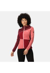Walbury IV Regatta damska turystyczna bluza z kapturem. Typ kołnierza: kaptur. Kolor: czerwony. Materiał: polar