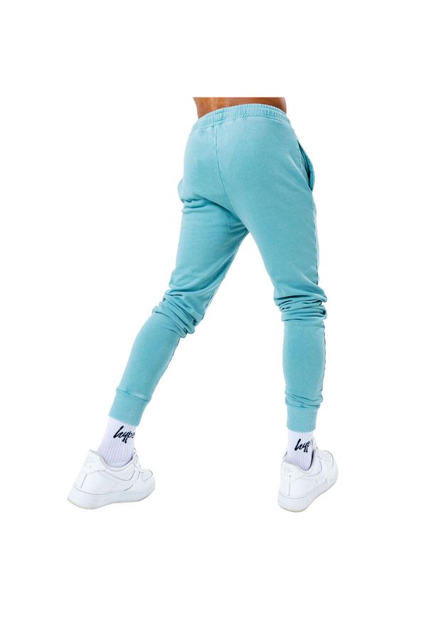 Hype - Spodnie sportowe męskie Justhype Acid Wash Joggers. Kolor: niebieski. Materiał: bawełna