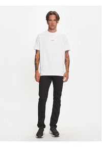 Karl Lagerfeld - KARL LAGERFELD T-Shirt 755053 544221 Biały Regular Fit. Typ kołnierza: dekolt w karo. Kolor: biały. Materiał: bawełna #3