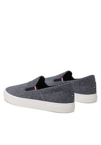 TOMMY HILFIGER - Tommy Hilfiger Tenisówki Th Hi Vulc Core Low Slip On FM0FM04734 Granatowy. Zapięcie: bez zapięcia. Kolor: niebieski. Materiał: materiał #5